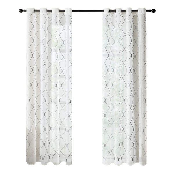 BYSURE Gardine (2 St), Ösen, transparent, günstig online kaufen