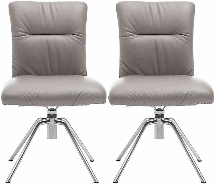 Musterring Polsterstuhl "Helmond 6600", (Set), 2 St., Echtleder, Gestell Ed günstig online kaufen