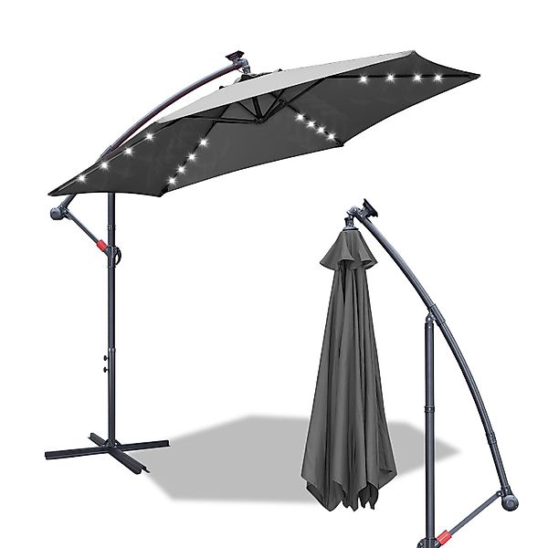 Clanmacy Sonnenschirm Sonnenschirm 350 cm Kurbel günstig online kaufen
