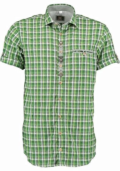 OS-Trachten Trachtenhemd Shaky Kurzarmhemd mit Edelweiß-Stickerei und Ziert günstig online kaufen