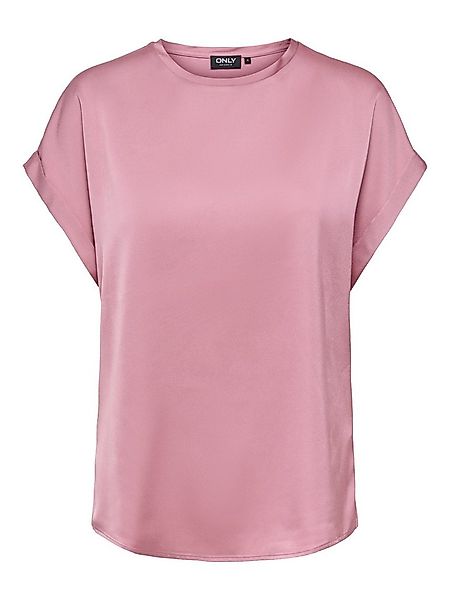 ONLY Kurzarmshirt ONLLIEKE S/S SATIN MIX TOP WVN NOOS regular fit, Web, Pol günstig online kaufen