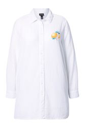 Ulla Popken Hemdbluse Bluse A-Linie Musselin günstig online kaufen