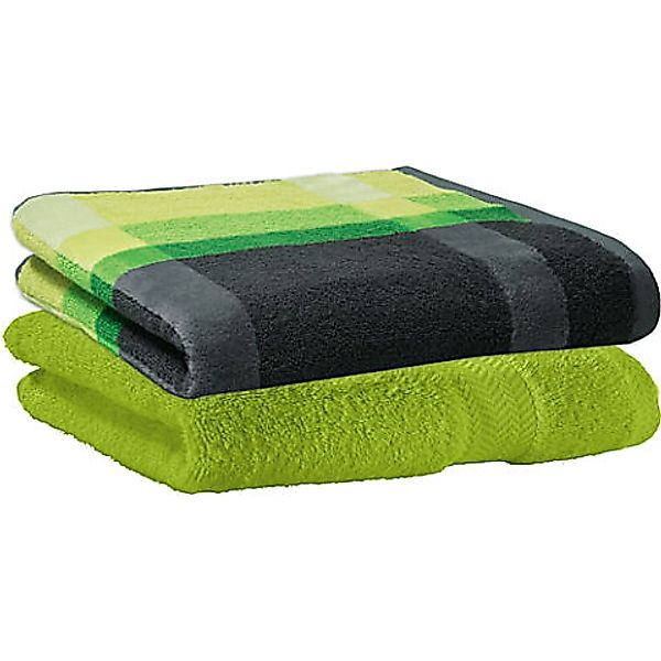 Erwin Müller Duschtuch Duschtuch-Set "Streifen" 2er-Pack, günstig online kaufen