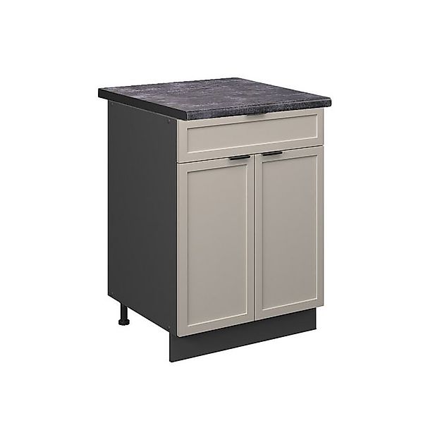Vicco Unterschrank Fame-Line, GrauBeige/Anthrazit, 60 cm günstig online kaufen