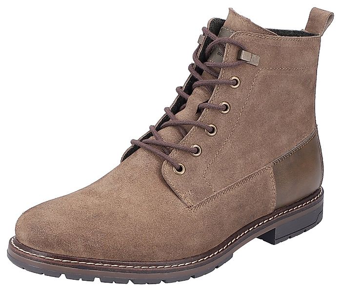 Rieker Schnürstiefelette, Blockabsatz, Schnürboots, Businesschuh mit Ziernä günstig online kaufen