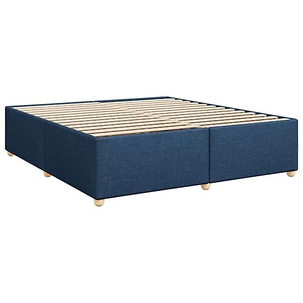vidaXL Bettgestell Ohne Matratze Blau 200x200 cm Stoff 3284763 günstig online kaufen