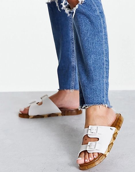 Melissa – Sandalen in Weiß mit zwei Riemen günstig online kaufen