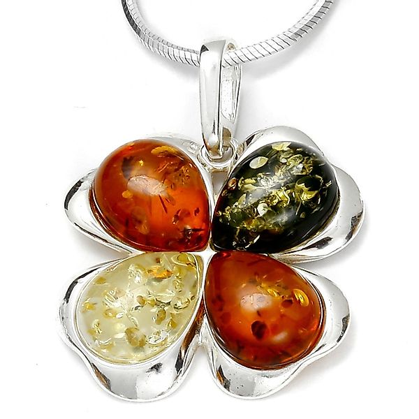 OSTSEE-SCHMUCK Kette mit Anhänger - Kleeblatt günstig online kaufen