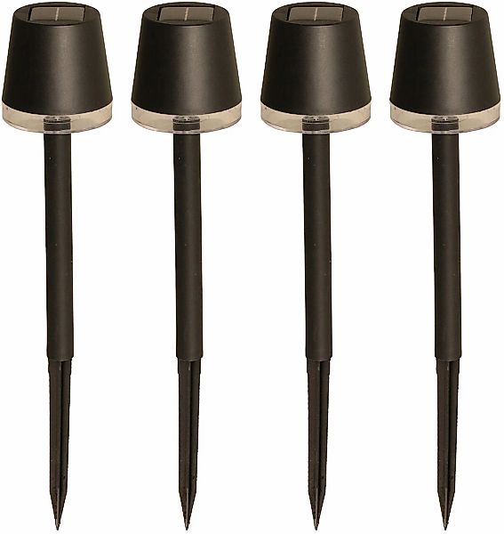LUXFORM Gartenleuchte "Solar-Gartenlampe - Cala dOr - 4 Stück" LED-Modul 4 günstig online kaufen