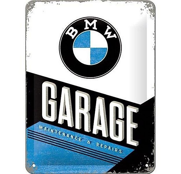 Nostalgic-Art Metallschild Blechschild 15x20 cm - BMW - BMW Garage günstig online kaufen