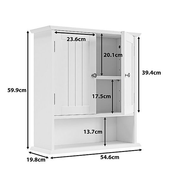 Thanaddo Spiegelschrank Badezimmerschrank mit Spiegel, mit verstellbarem Re günstig online kaufen
