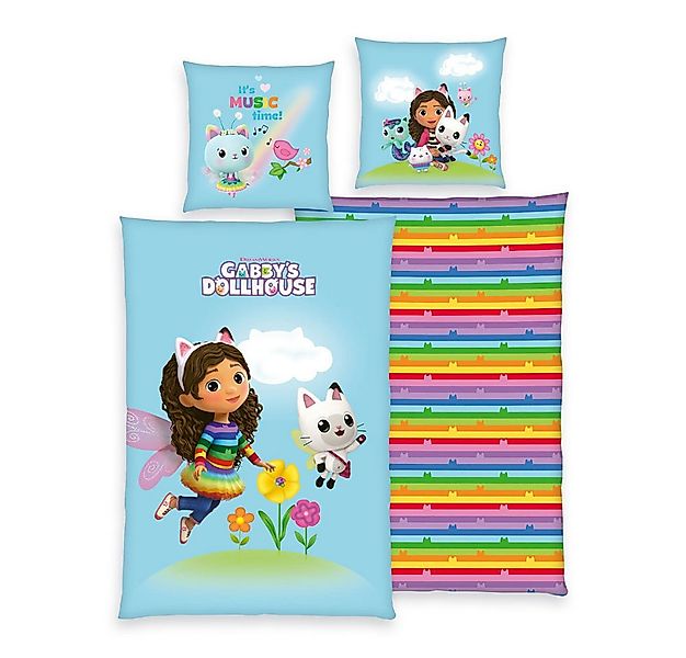 Herding Bettwäsche Gabby's Dollhouse - Wende-Bettwäsche-Set, 135x200 & 80x8 günstig online kaufen