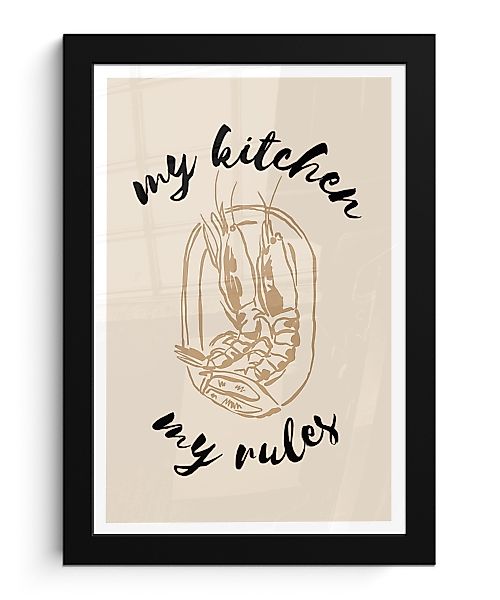 MuchoWow Poster Beige - Shrimps - günstig online kaufen