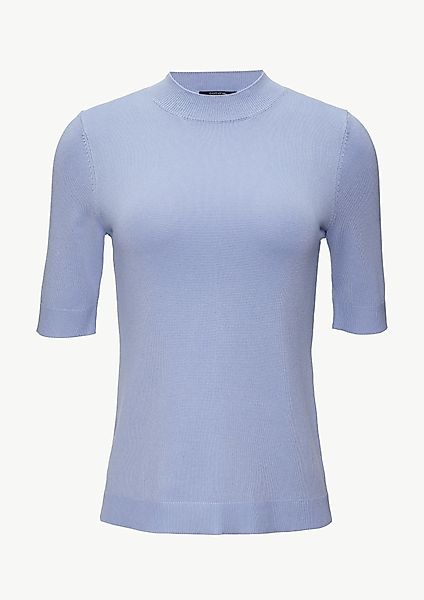 Comma Kurzarmshirt Feinstrickpullover aus Viskosemix günstig online kaufen