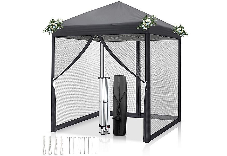 LALAHO Faltpavillon Partyzelt Pop Up Pavillon 2x2m, mit 4 Netzvorhängen, UV günstig online kaufen