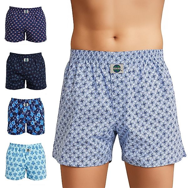 D.E.A.L International 5-er Set Boxershorts Blau mit Motiv Mix günstig online kaufen