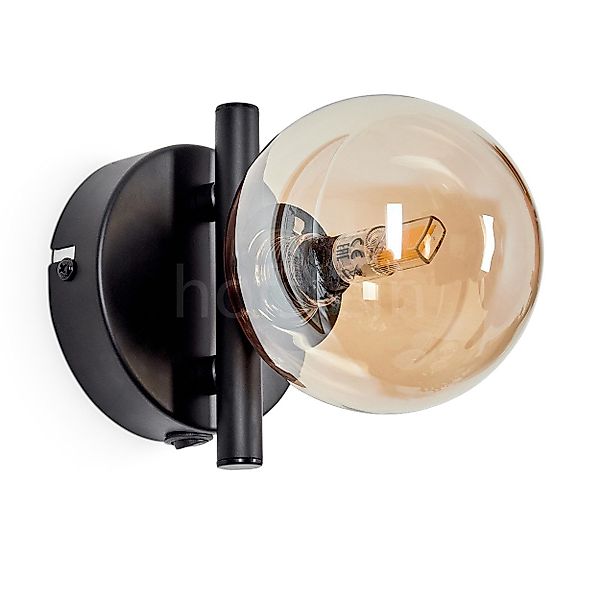 hofstein Wandleuchte Wandlampe aus Metall/Glas in günstig online kaufen