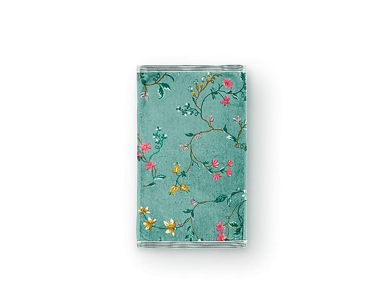 PiP Studio Gästehandtuch Les Fleurs Gästehandtuch green 30x50cm (1 Stück), günstig online kaufen