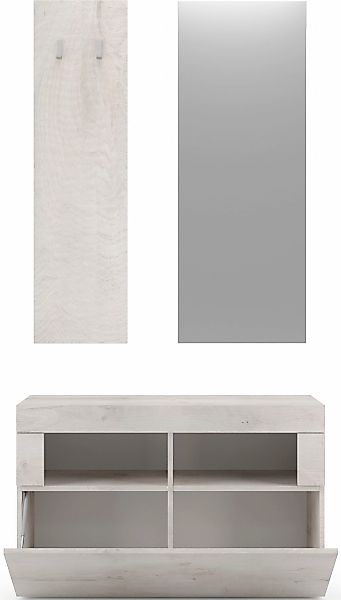 INOSIGN Garderoben-Set "Basic 3tlg. Breite 91 cm, Höhe 187 cm, Wandgarderob günstig online kaufen