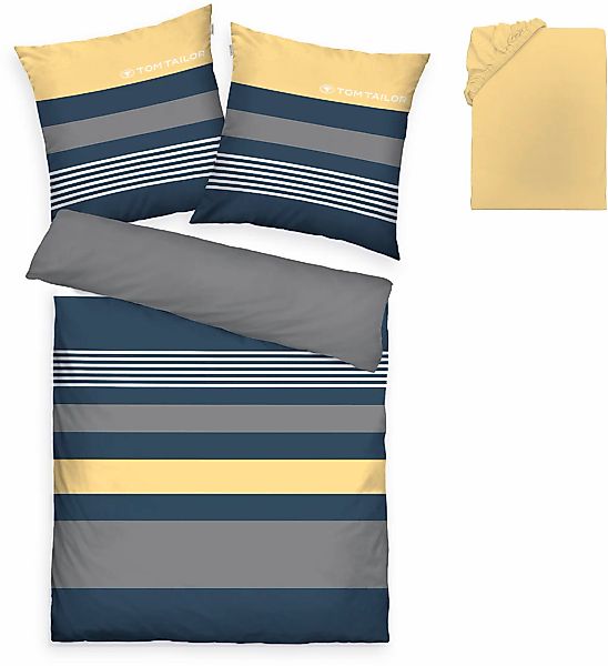 TOM TAILOR HOME Bettwäsche "Carl in Gr. 135x200 oder 155x220 cm" 3 Stk. mit günstig online kaufen
