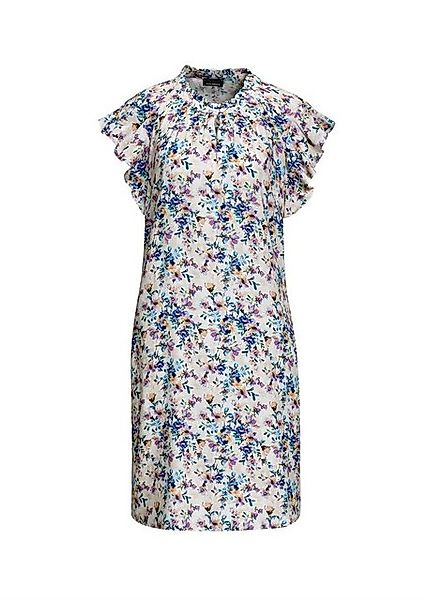 GOLDNER Blusenkleid Florales Druckkleid mit Volant-Ärmeln günstig online kaufen