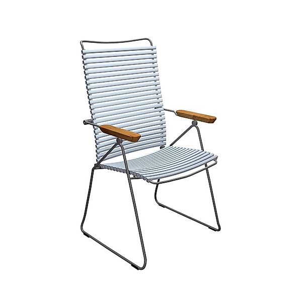 Outdoor Stuhl Click verstellbare Rückenlehne pastell hellblau günstig online kaufen
