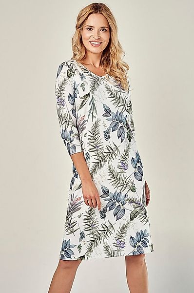 Mademoiselle Sommeil Nachthemd mit 3/4 Ärmeln und floralem Alloverdruck günstig online kaufen
