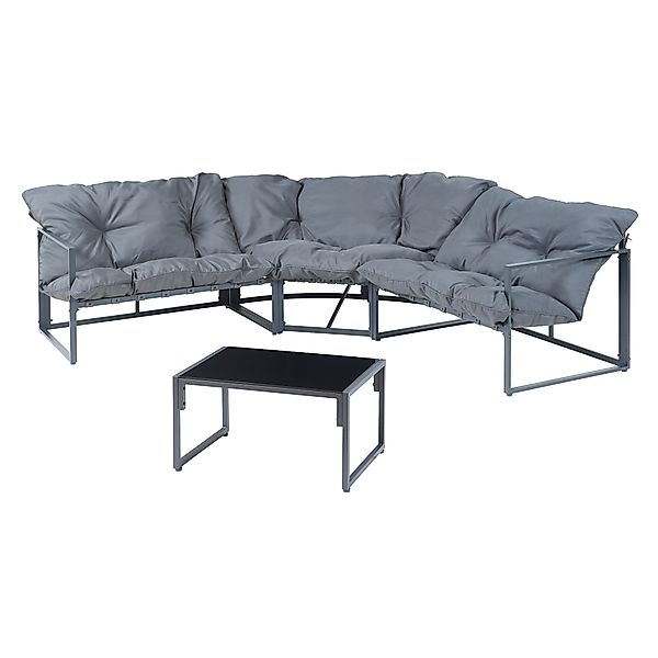 casa.pro Loungeset, (Set, 4-tlg), »Karg« Sofa günstig online kaufen