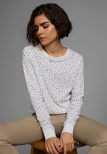 KangaROOS Sweatshirt, Langarm, bedruckt, Rundhalsausschnitt, aus Interlockm günstig online kaufen