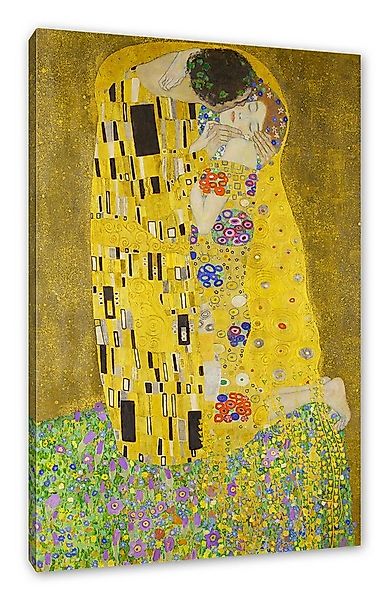 Pixxprint Leinwandbild Gustav Klimt - Der Kuss, Gustav Klimt - Der Kuss (1 günstig online kaufen