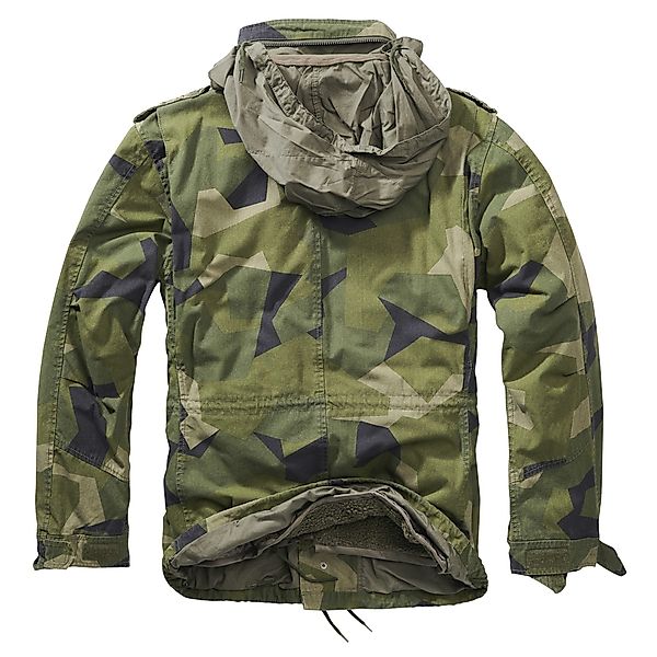 Brandit Parka Warme Winter Jacke Parka Feldjacke M65 teddyfell GIANT Baumwo günstig online kaufen
