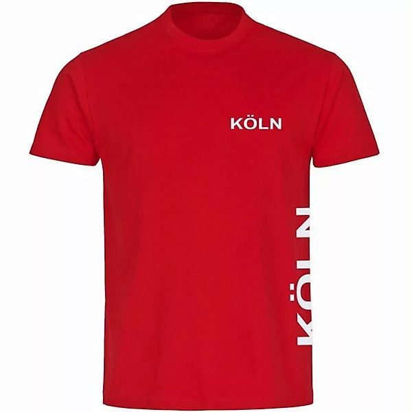 multifanshop T-Shirt Herren Köln - Brust & Seite - Männer günstig online kaufen