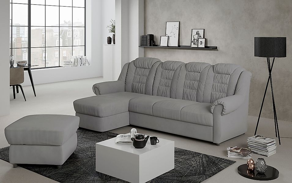 Home affaire Ecksofa "Boston L-Form", mit hoher Rückenlehne, wahlweise mit günstig online kaufen