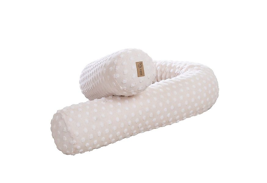 roba® Bettnestchen Bettschlange Frosty Almond - Bettumrandung mit Punkte Mo günstig online kaufen