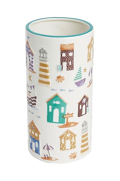 Next Dekovase Keramik-Vase, Strandhütte günstig online kaufen