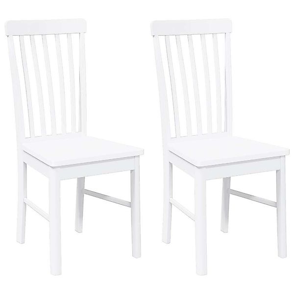 vidaXL Esszimmerstuhl Esszimmerstühle 2 Stk. Weiß günstig online kaufen