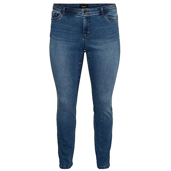 Vero Moda Manya Normal Waist Slim Mb Curve Hose 50 Medium Blue Denim günstig online kaufen