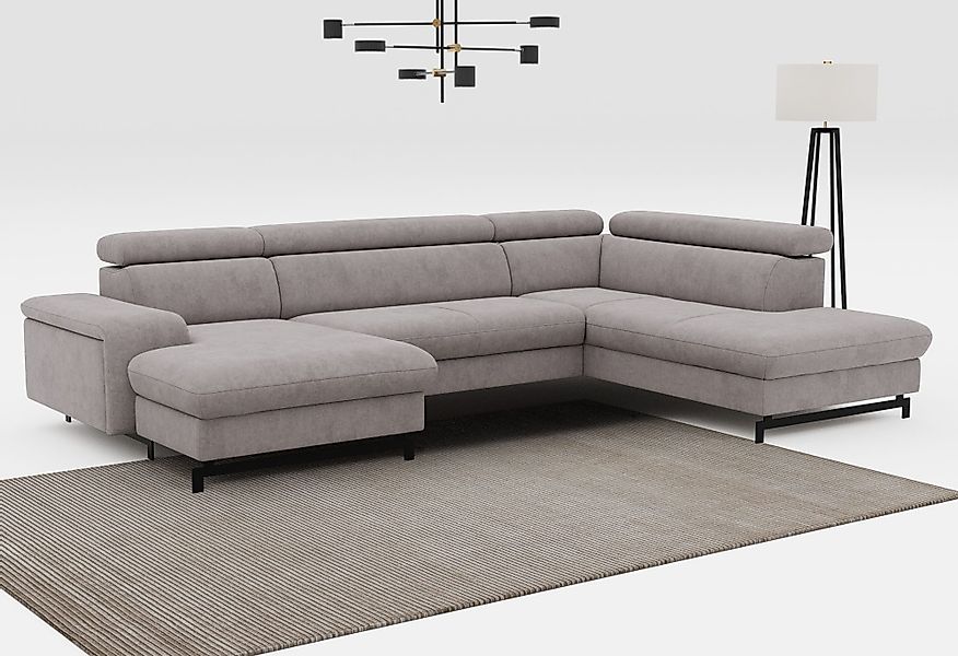 COTTA Wohnlandschaft Emma U-Form, mit Kopfteilverstellung, günstig online kaufen