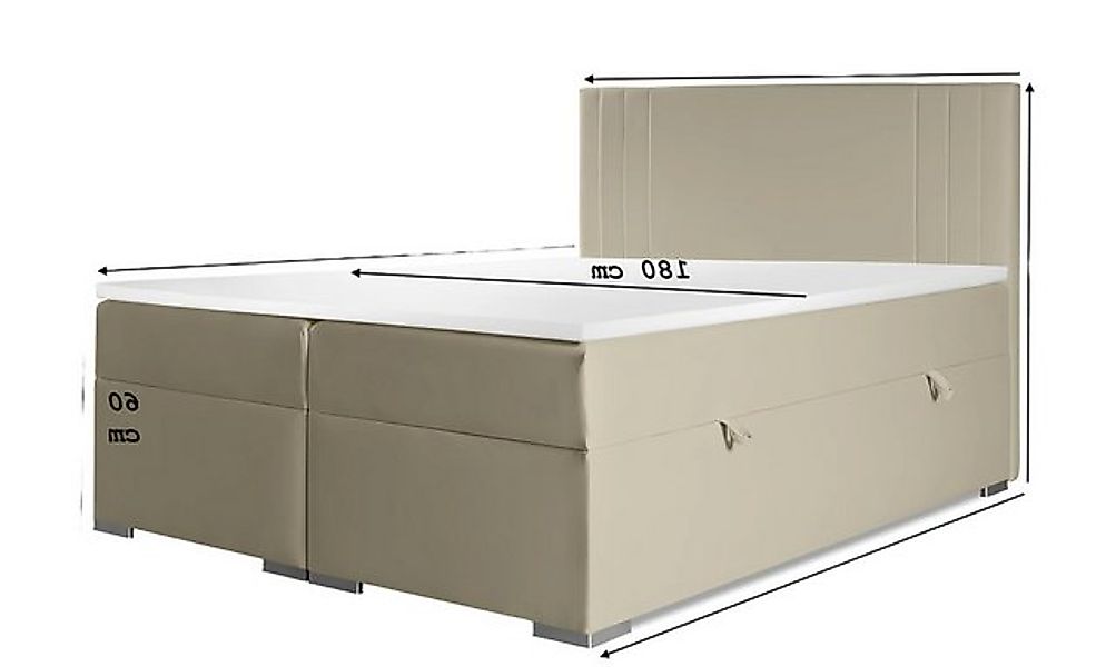 Xlmoebel Bett Modernes Möbelpolsterbett für das Schlafzimmer mit Doppelbett günstig online kaufen