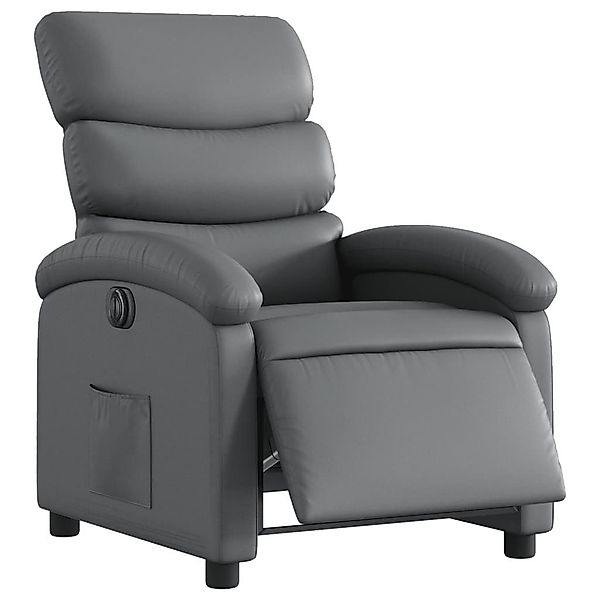 vidaXL Sessel Relaxsessel Elektrisch Grau Kunstleder günstig online kaufen