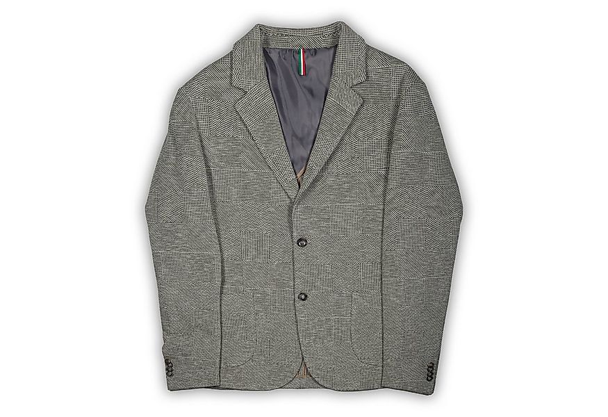 Karl Mommoo Baumwollsakko KARL MOMMOO hellgrau gemustert, Viskose/Baumwolle günstig online kaufen