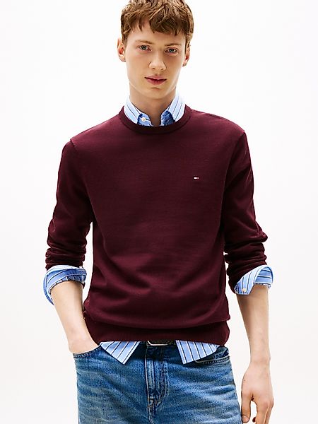 Tommy Hilfiger Rundhalspullover ESSENTIAL COTTON CREW günstig online kaufen