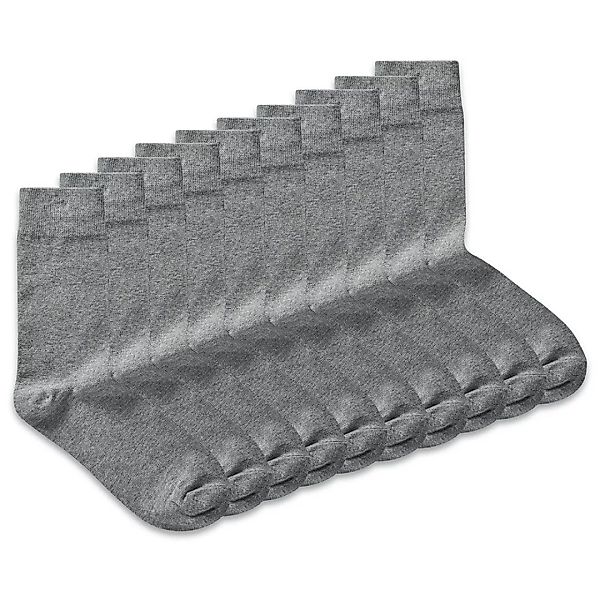 Jack & Jones Plain Socken 10 Paare One Size Light Grey Melange / Detail Lgm günstig online kaufen