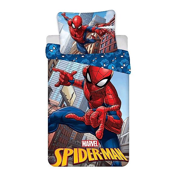 Spiderman Bettwäsche Spiderman Wende Bettwäsche Kopfkissen Bettdecke 135/14 günstig online kaufen