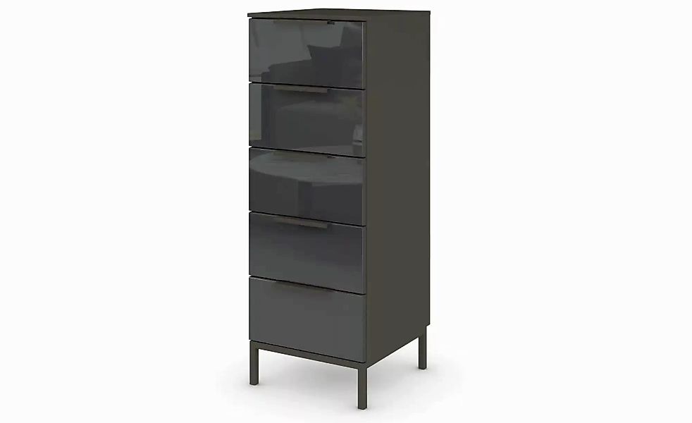 Kommode   ¦ schwarz ¦ Maße (cm): B: 40 H: 111 Kommoden & Sideboards > Kommo günstig online kaufen