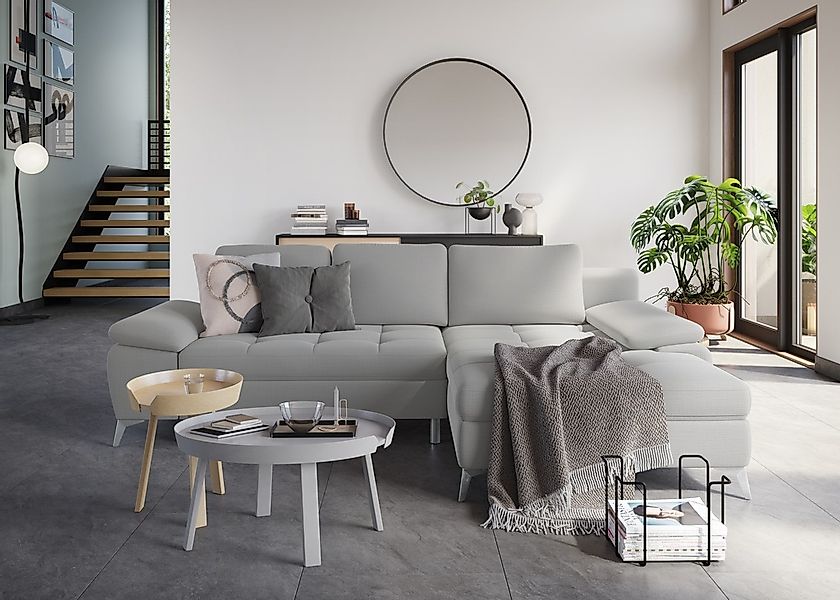 sit&more Ecksofa »Latigo L-Form«, mit Recamiere, wahlweise mit Bettfunktion günstig online kaufen