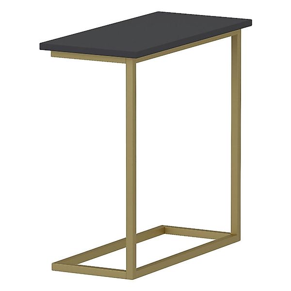 Beistelltisch Narin anthrazit gold Optik Metall B/H/T: ca. 64x62x30 cm günstig online kaufen