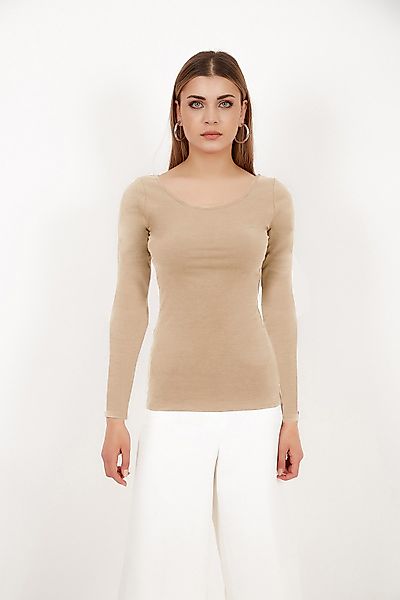 Vivienne Fashion Langarmshirt Hochwertiges Damen Modal günstig online kaufen