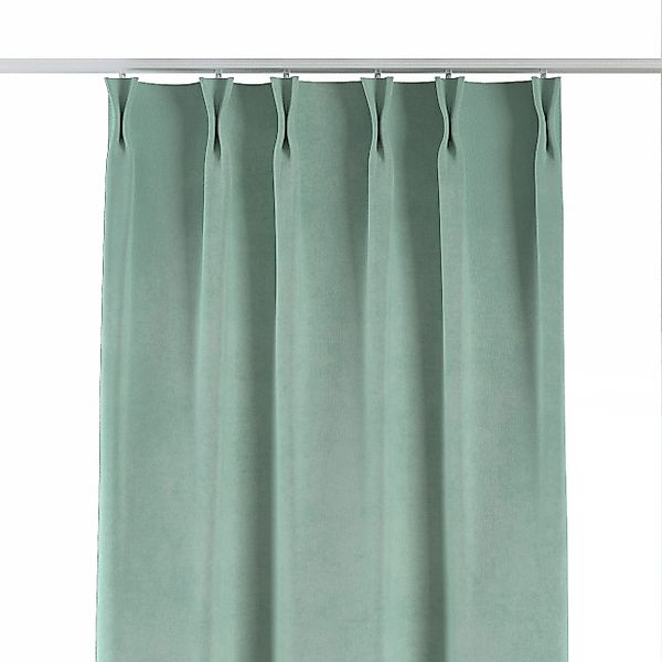 Vorhang mit flämischen 2-er Falten, mint, Crema (176-47) günstig online kaufen