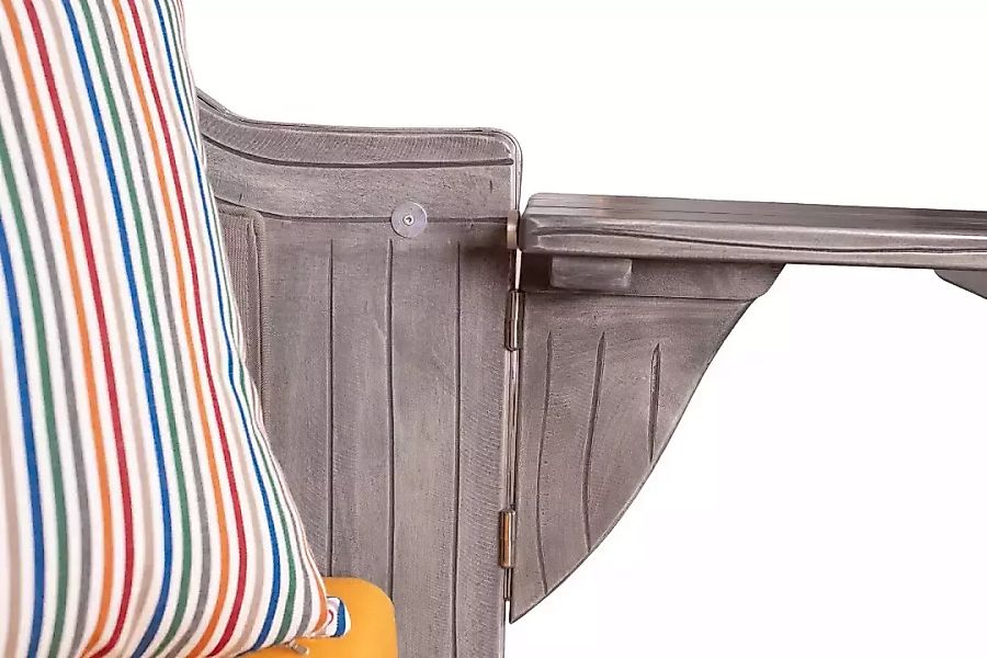 Strandkorb Rantum Mahagoni washed grey PE koboo grey Dessin 586 günstig online kaufen